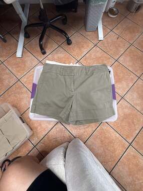 7th Avenue Suiting Collection New York & Company Olive Green Shorts